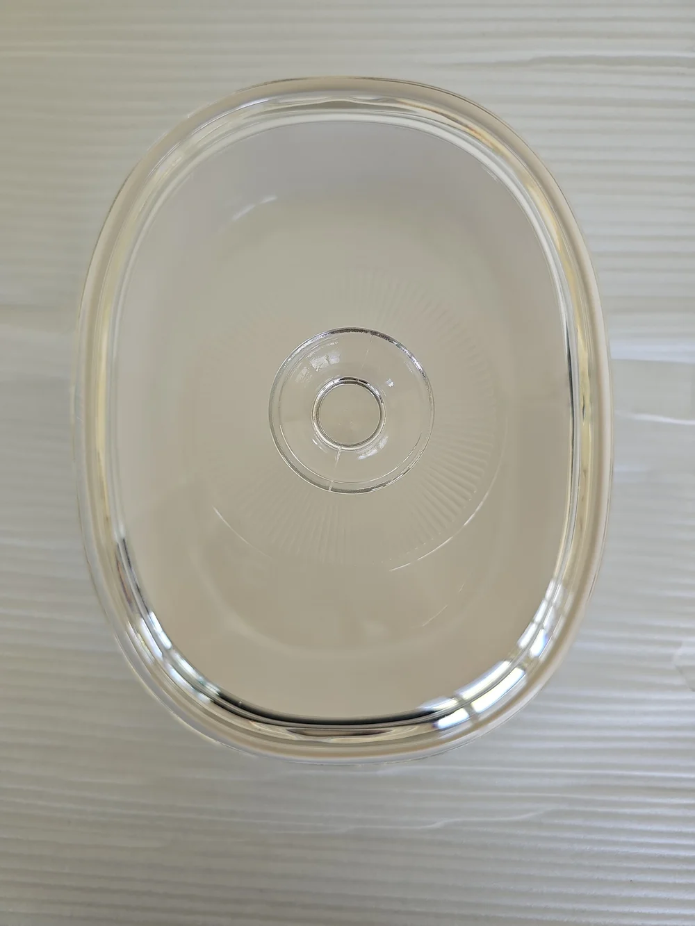 CorningWare French White Casserole Dish Glass Pyrex Lid 1.8 Liter F-12-B USA